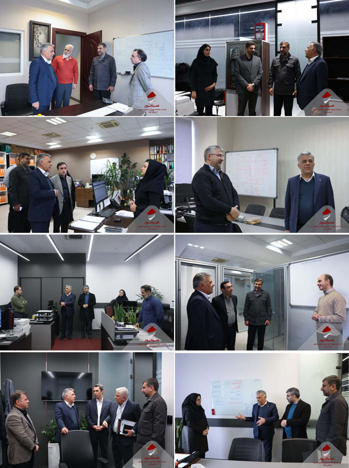 صبانور به روایت همدلی؛ داریوش اسماعیلی از واحدهای مختلف شرکت بازدید کرد